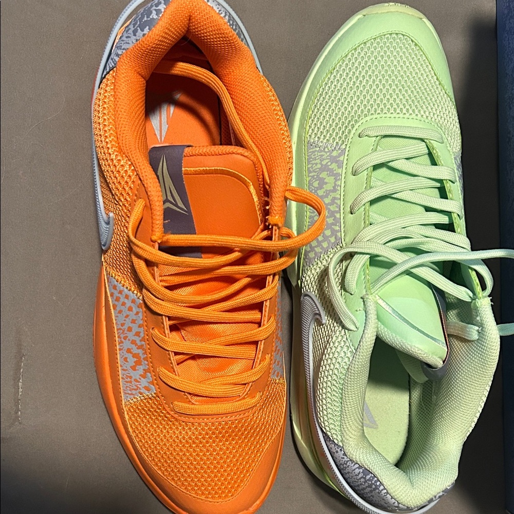 Nike Dual-Tone Orange and Mint Sneakers ja morant - Picture 2 of 7